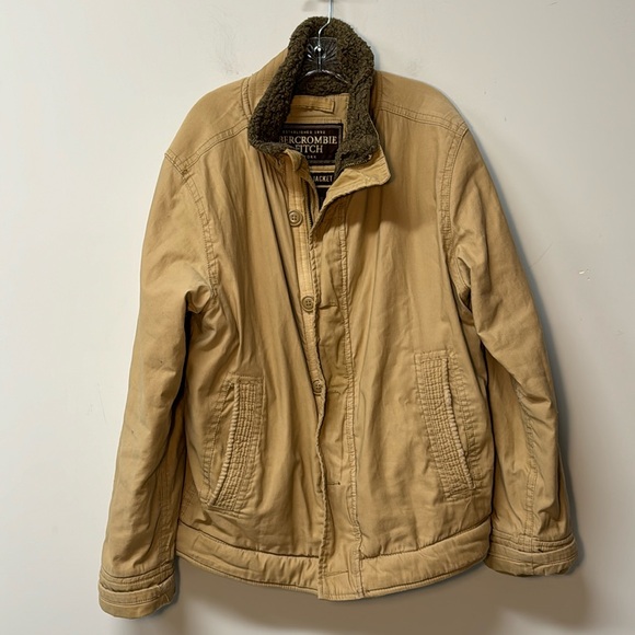 Abercrombie & Fitch Other - Abercrombie & Fitch Adirondack Jacket Mens XL Faux Fur Wool Blend Lined Heavy